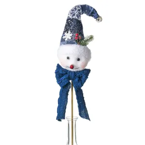 23.5" Sweet Snowman Pick: Blue