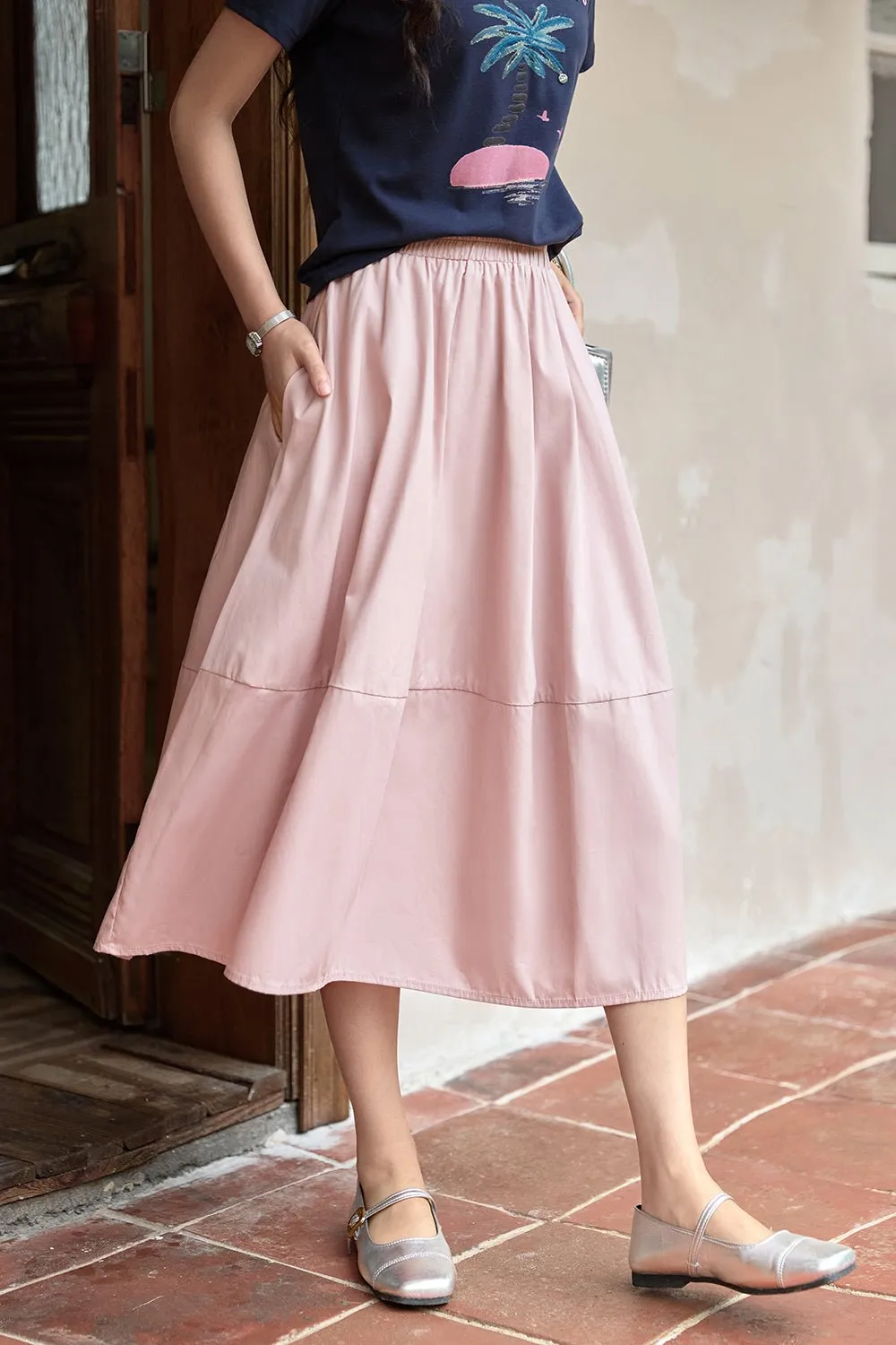 A Line Maxi Skirt for Women