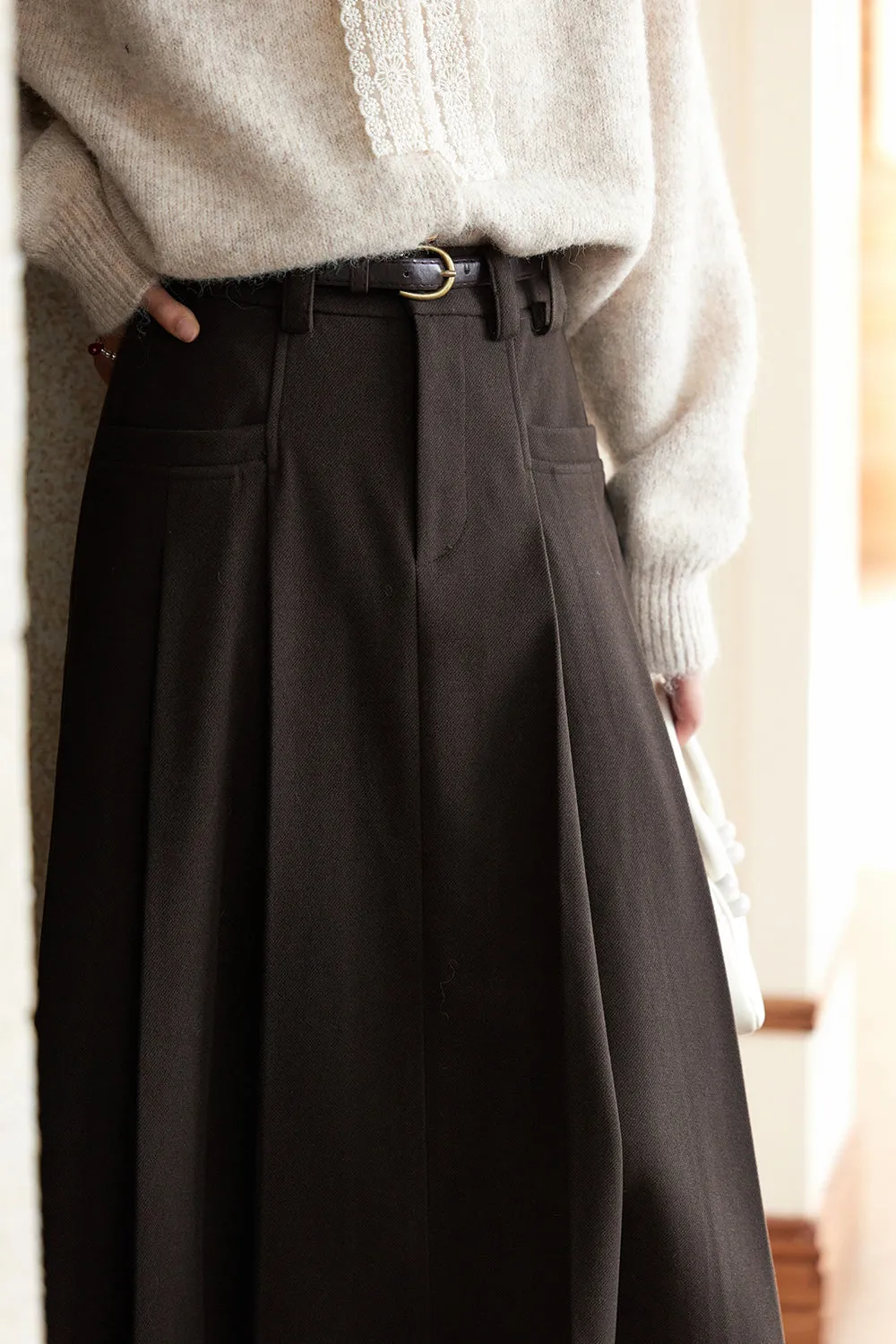 A Line Maxi Skirt for Women