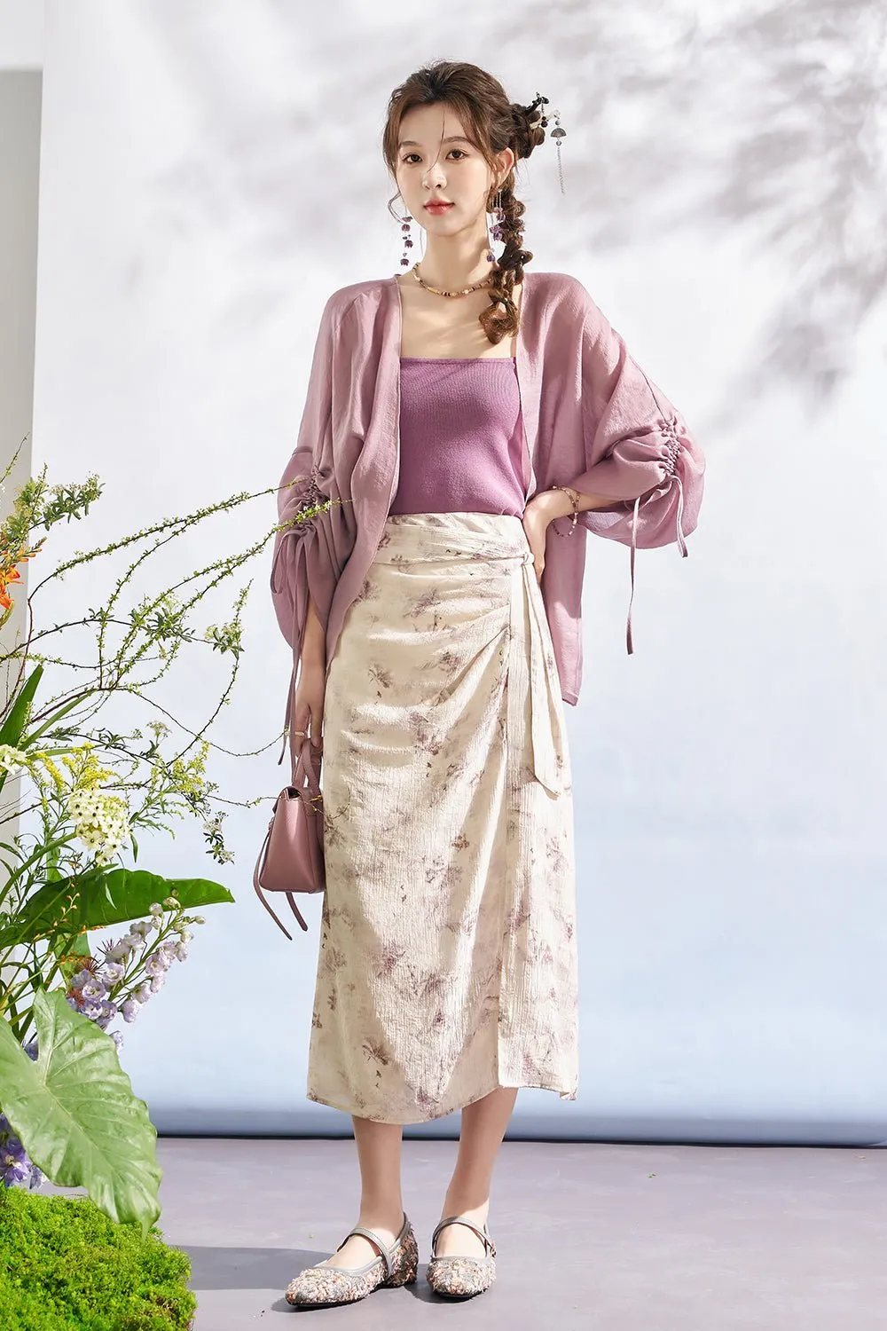 A Line Maxi Skirt for Women