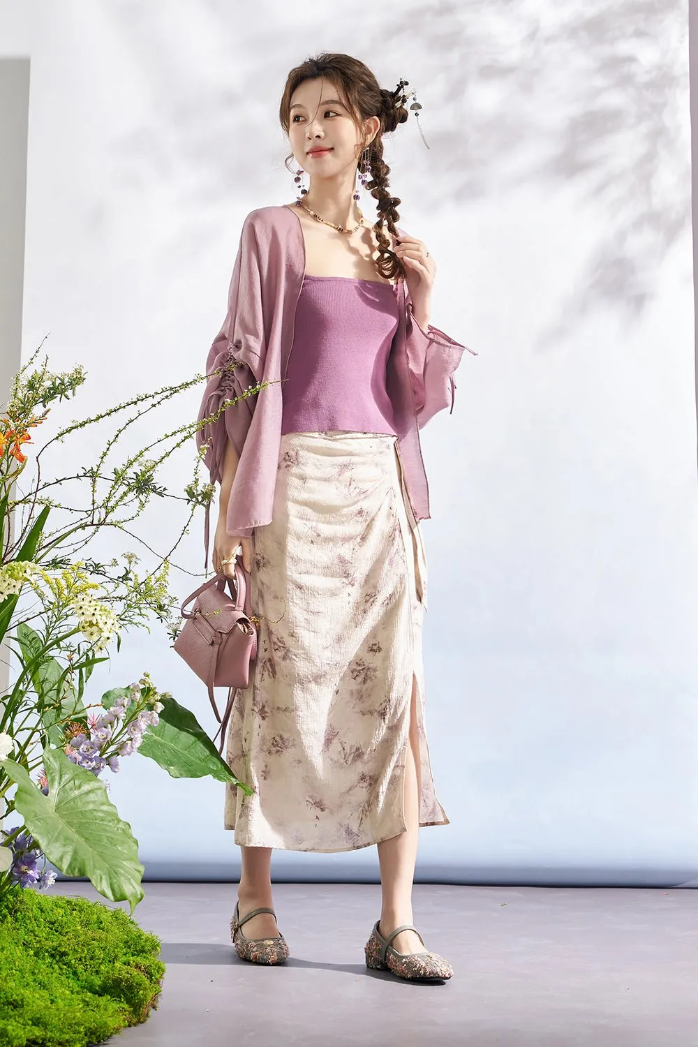 A Line Maxi Skirt for Women