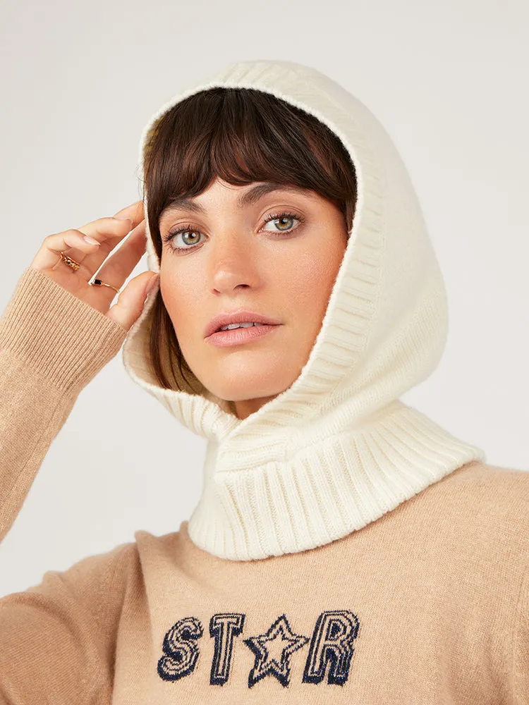 Aelia Pearl Wool Cashmere Hood