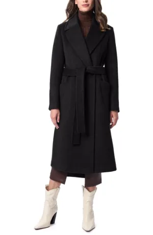 Alpaca Look Wool Coat Black