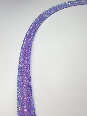 Amethyst Dreams Diamond Taped Hoop