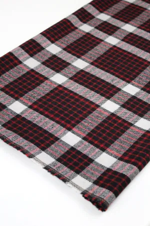 Aosta  - Plaid Wool Coating | Red