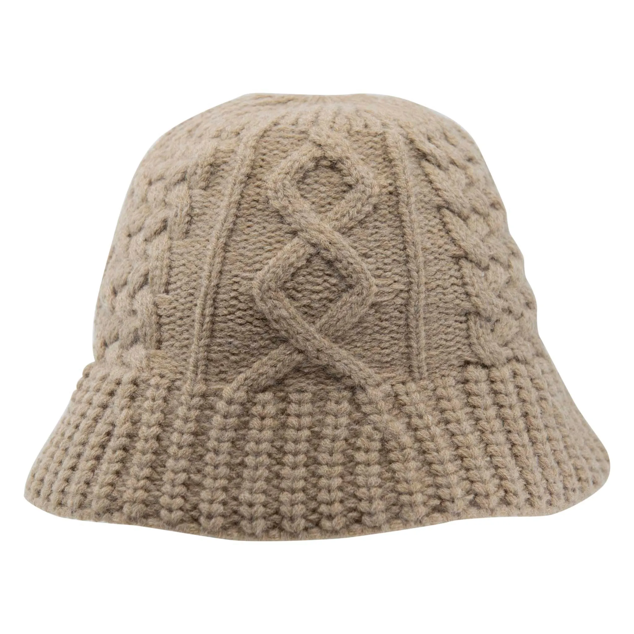 Aran Knitted Bucket Hat