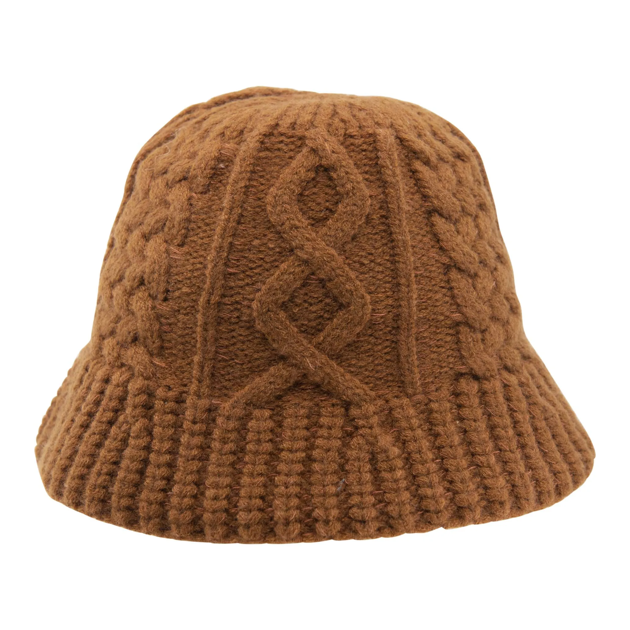 Aran Knitted Bucket Hat