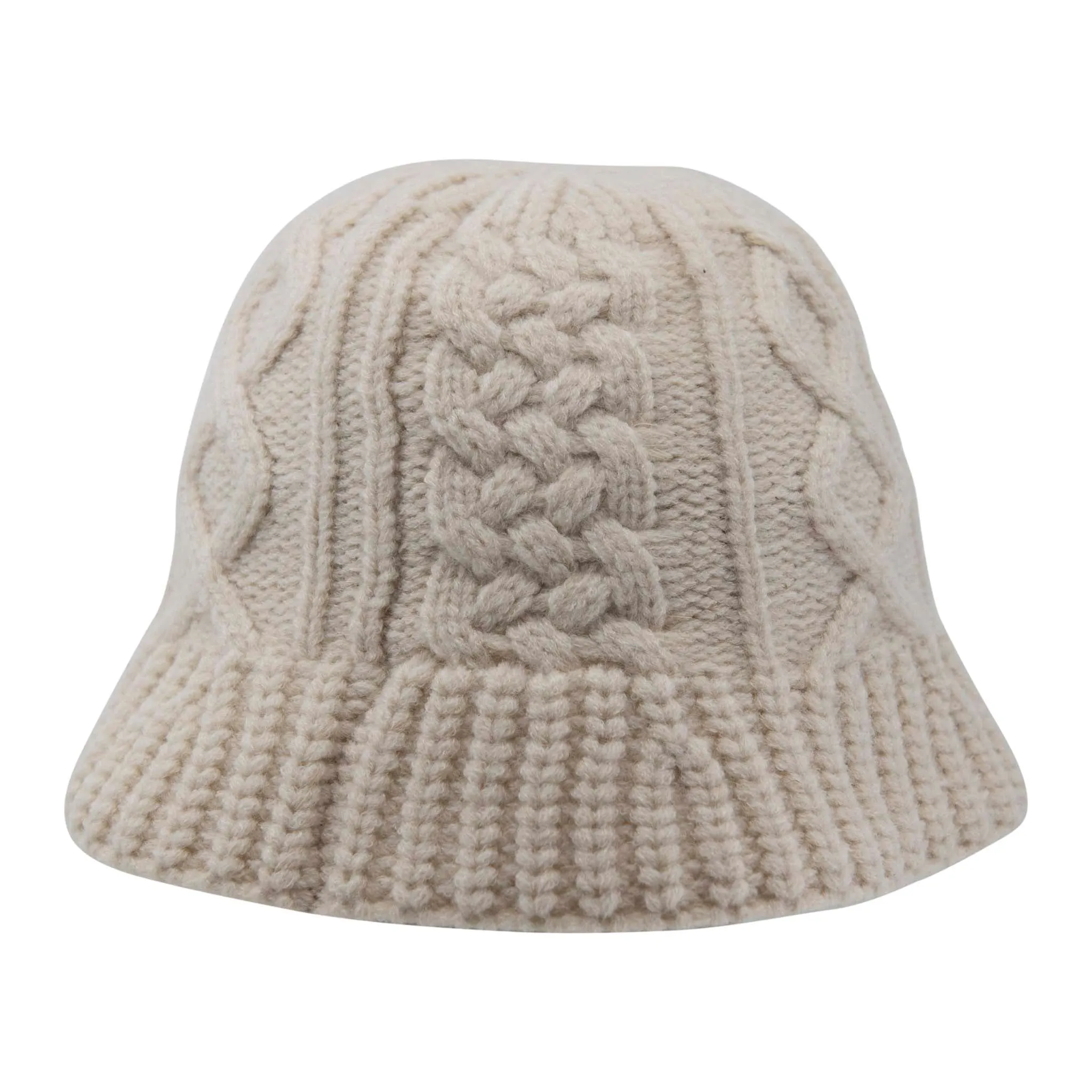 Aran Knitted Bucket Hat