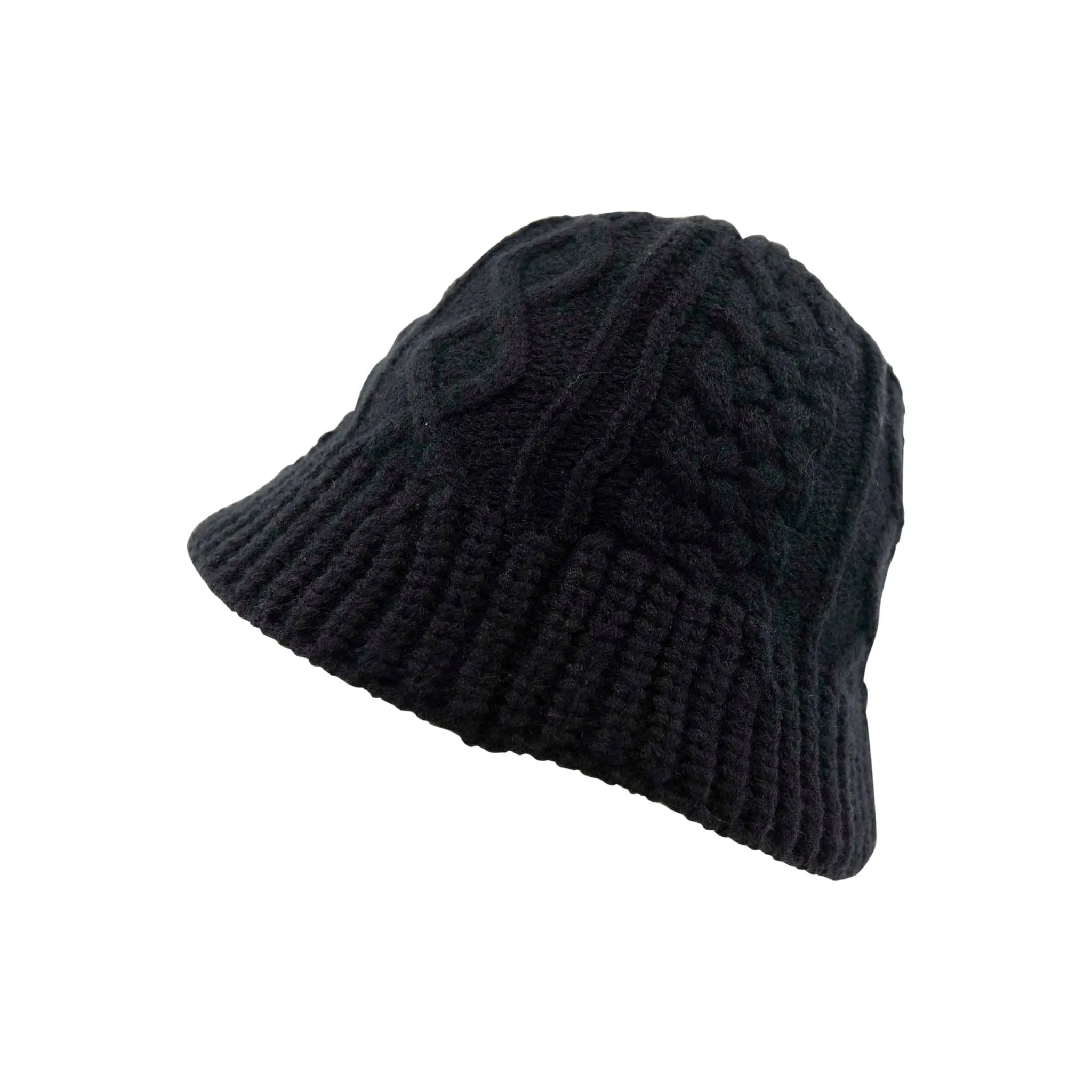 Aran Knitted Bucket Hat