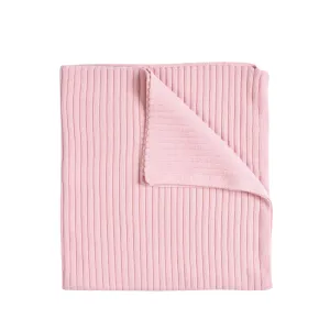 Baby Girls Rose Water Knit Blanket (80cm) | Made in France