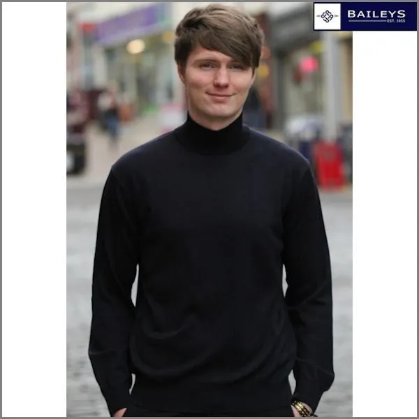 Baileys Navy Wool Turtle Neck,