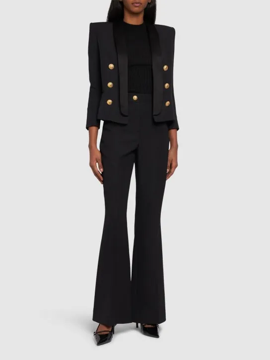 Balmain   Boxy wool jacket 