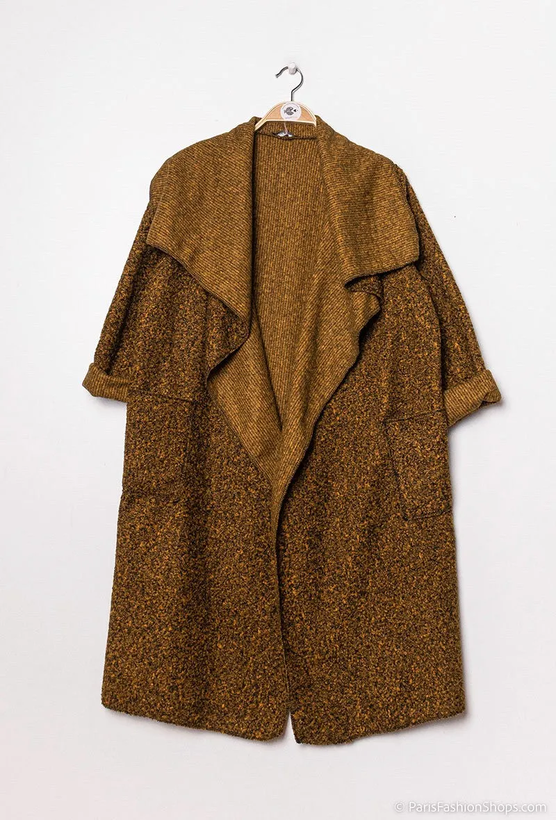 Big Collar Wool Coat