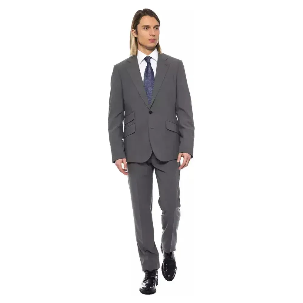 Billionaire Italian Couture Gray Wool Mens Suit