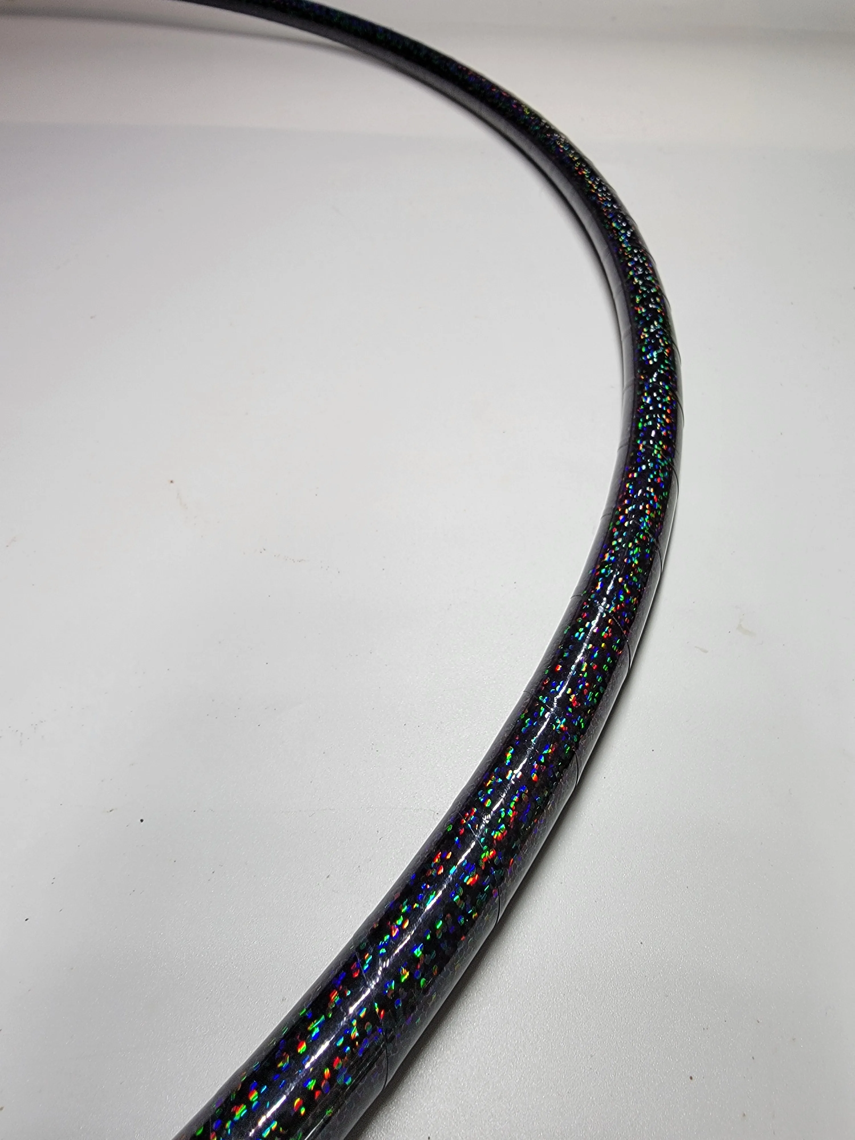 Black Glitter Taped Hula Hoop