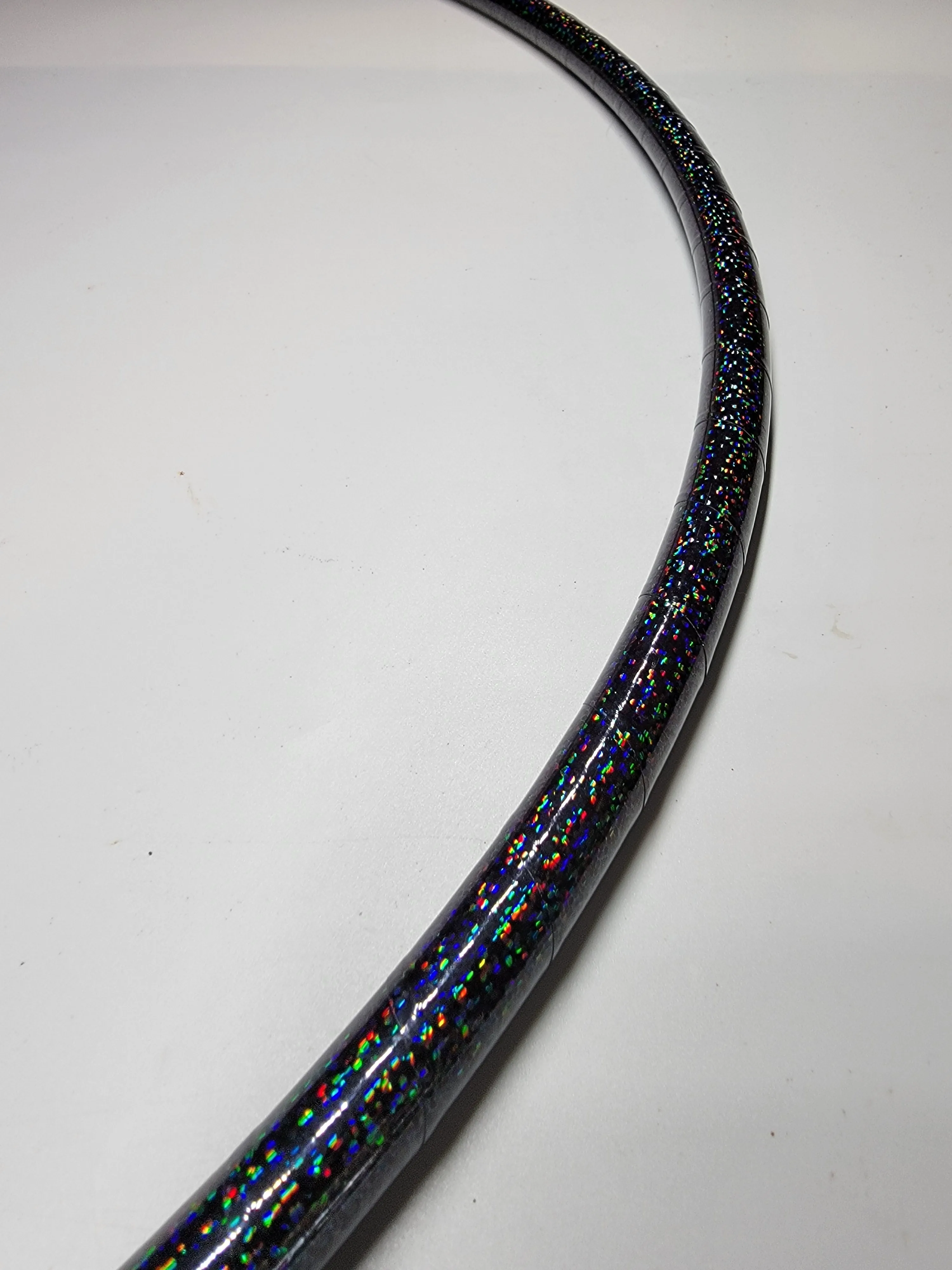 Black Glitter Taped Hula Hoop