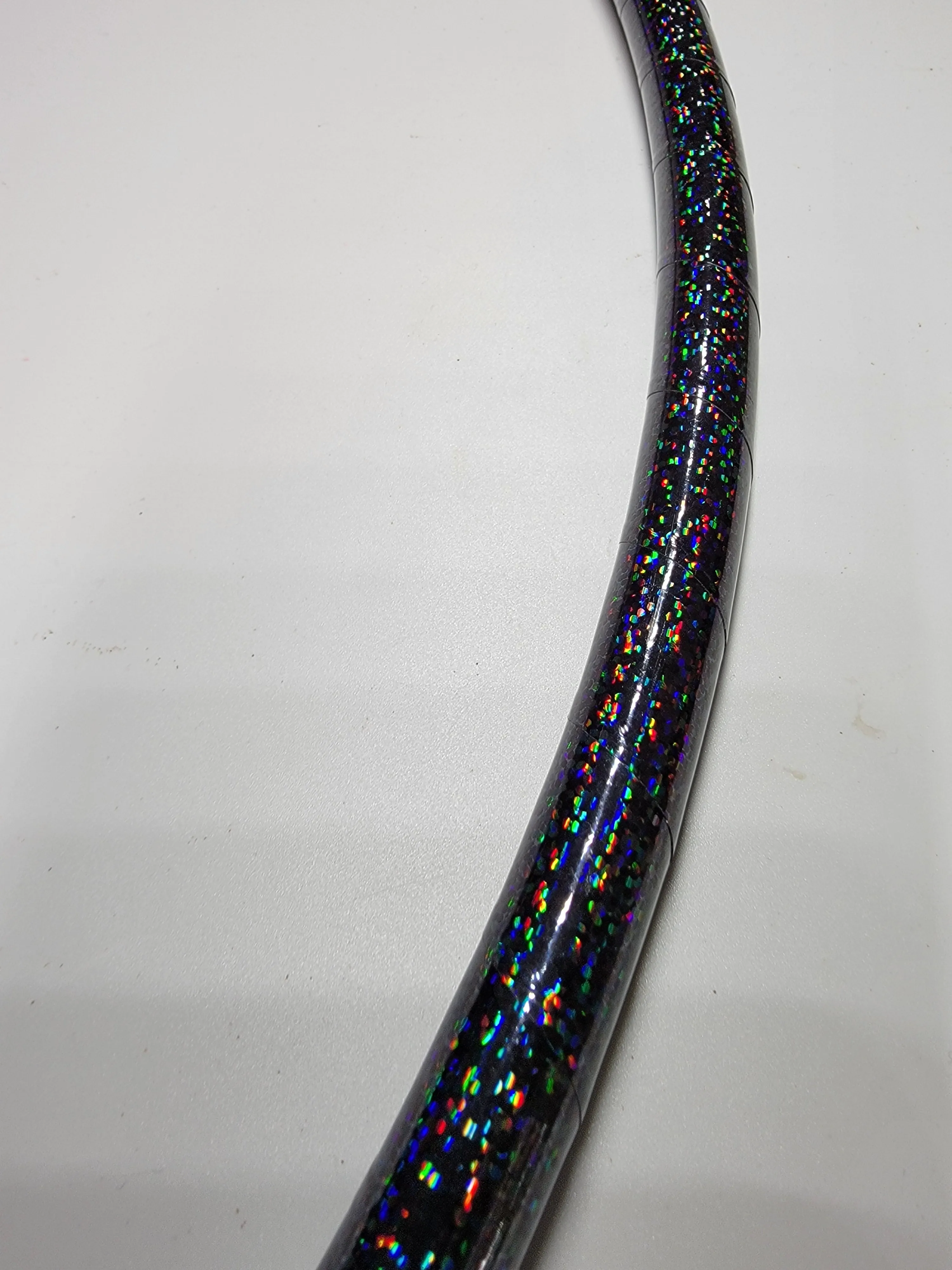 Black Glitter Taped Hula Hoop