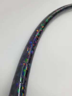 Black Goth Unicorn Glitter Taped Hula Hoop