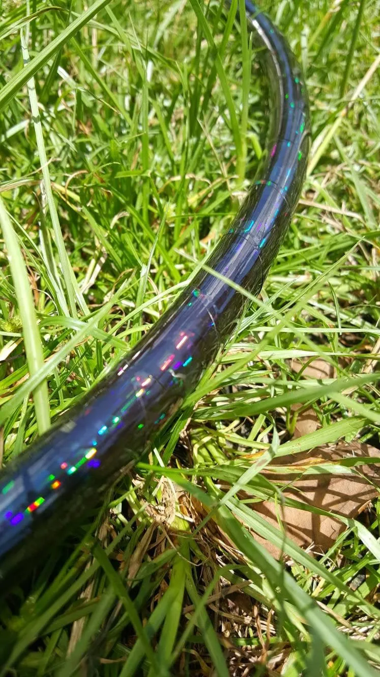 Black Goth Unicorn Glitter Taped Hula Hoop