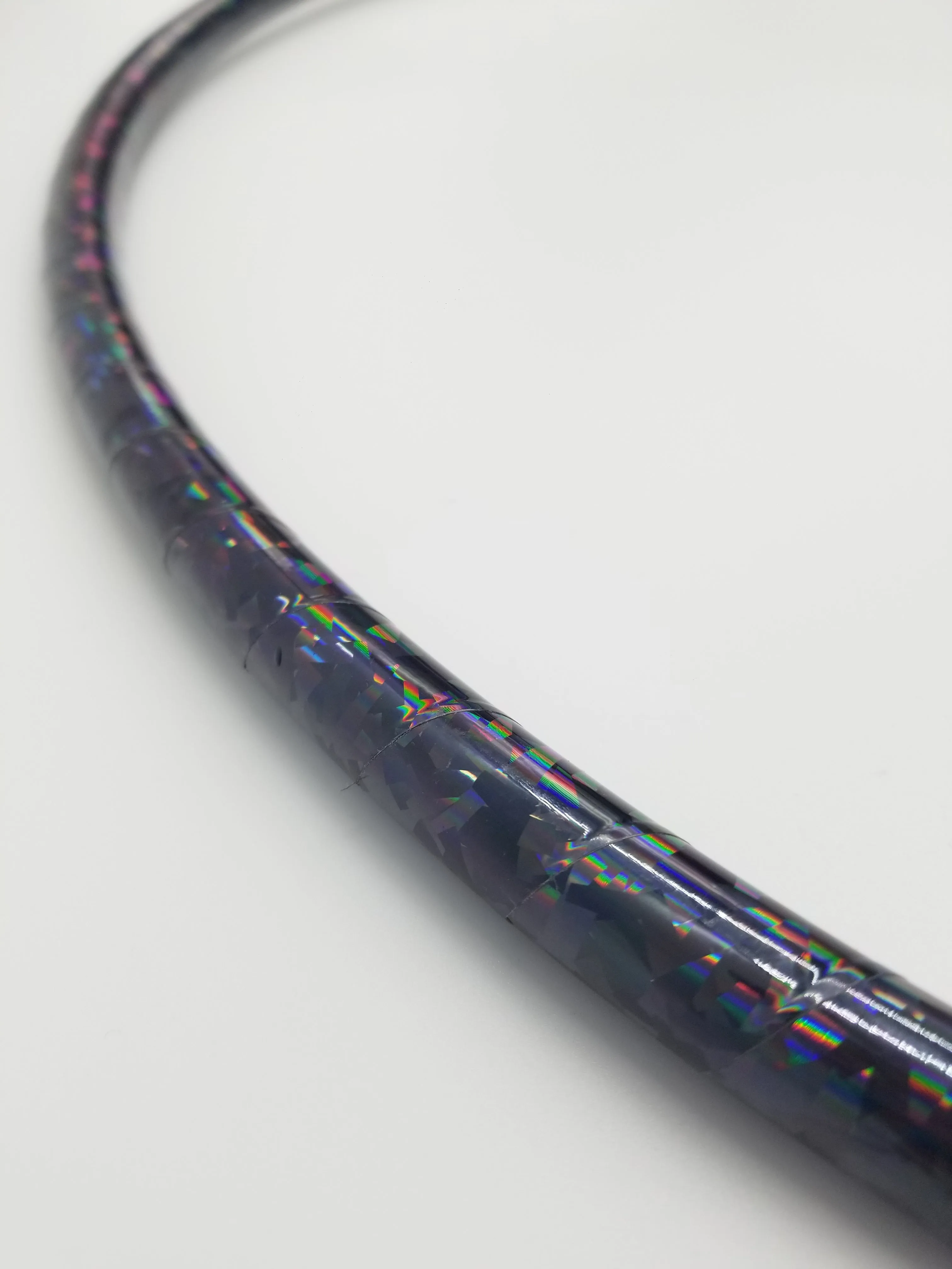 Black Goth Unicorn Glitter Taped Hula Hoop