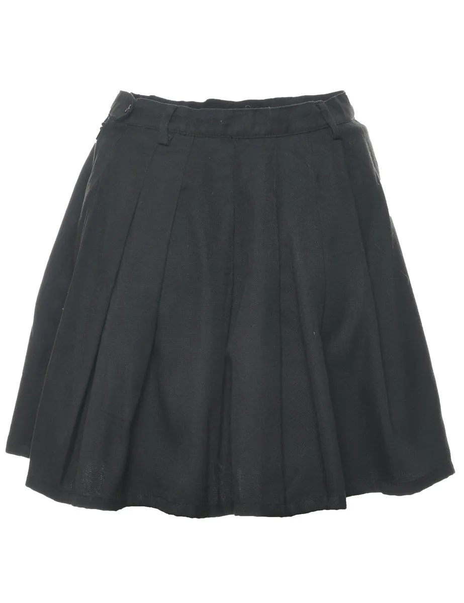 Black Pleated Skirt - S