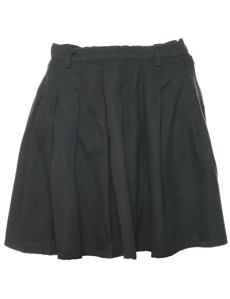 Black Pleated Skirt - S