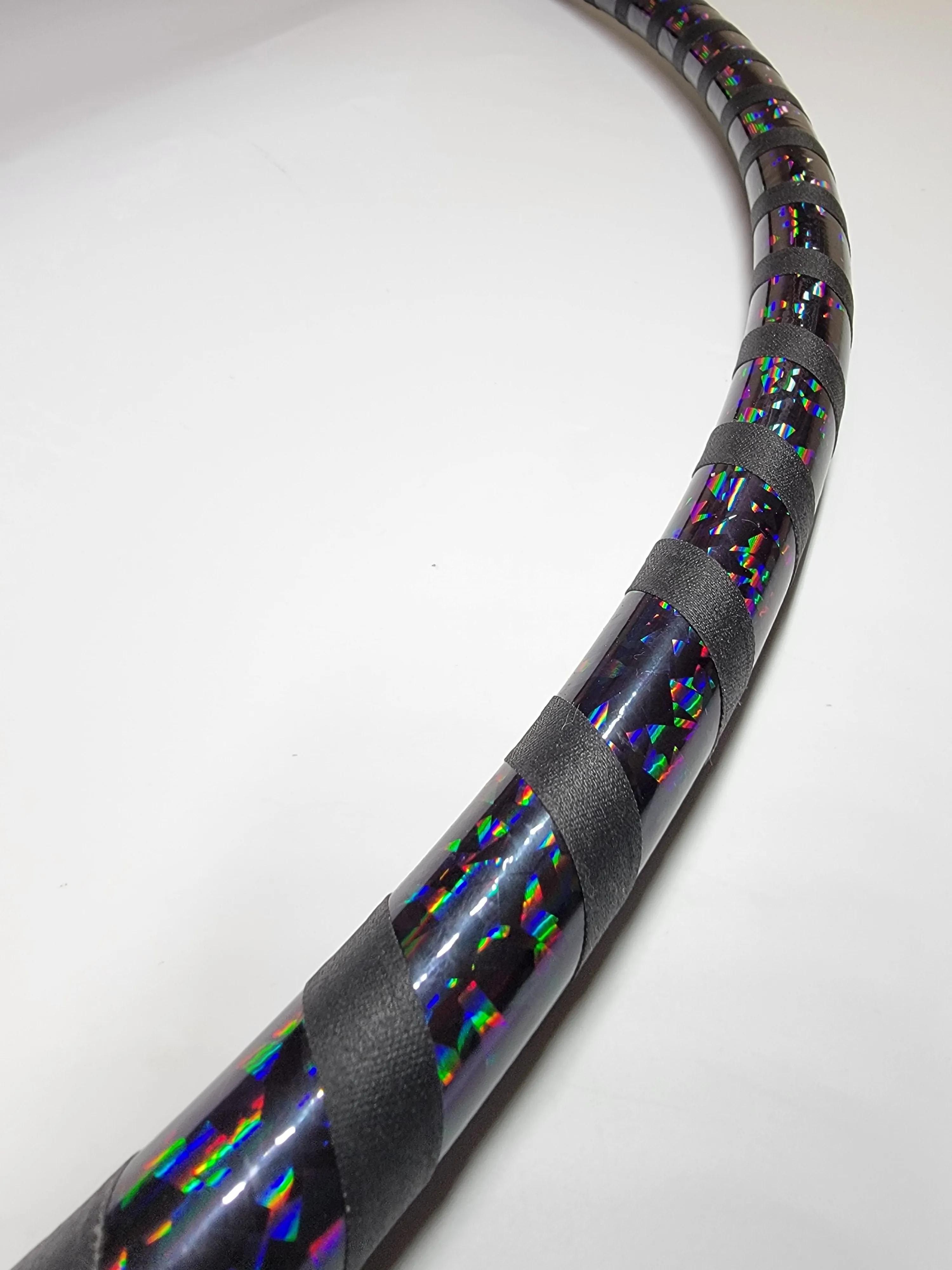 Black Sparkle Beginner Taped Hoop