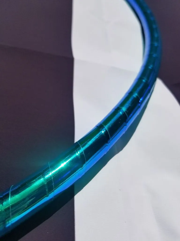 Blue Ice Color Morph Taped Hoop