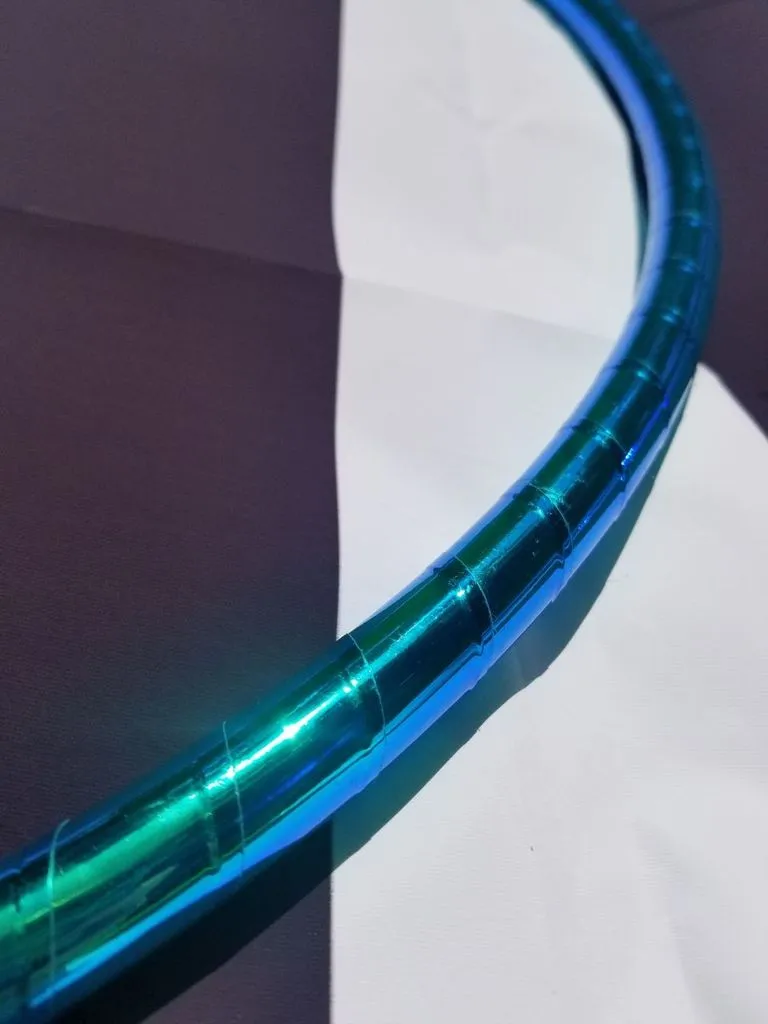 Blue Ice Color Morph Taped Hoop