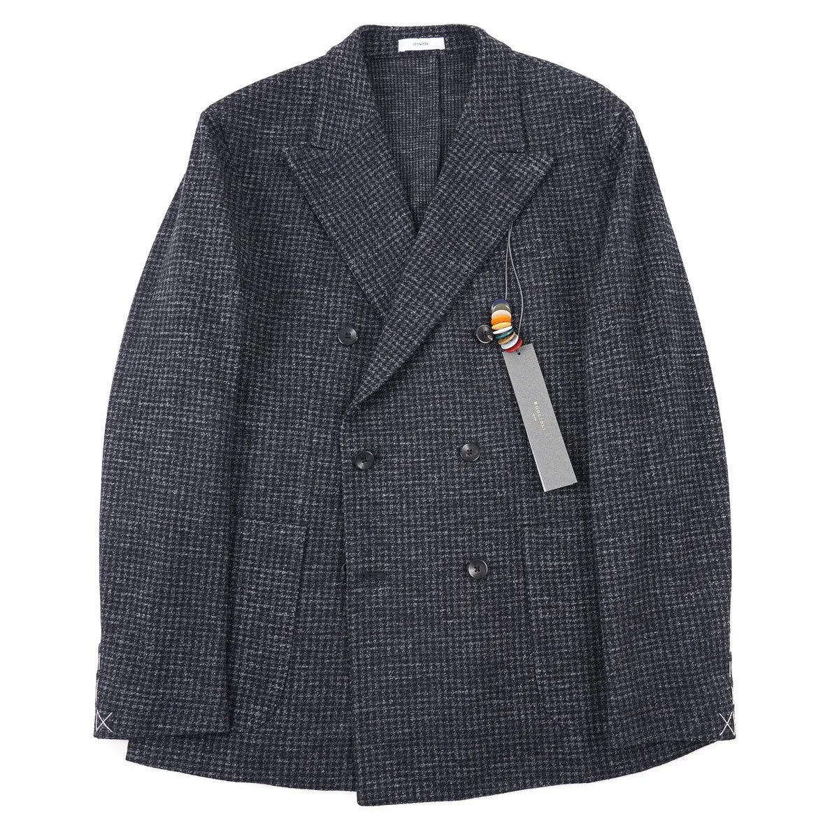 Boglioli Houndstooth Wool-Cotton Sport Coat