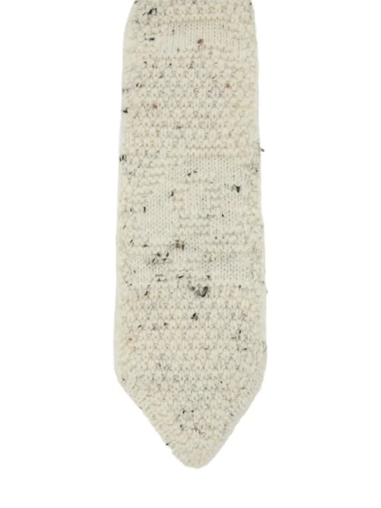 Bottega Veneta   Graphic multistitch wool tie 