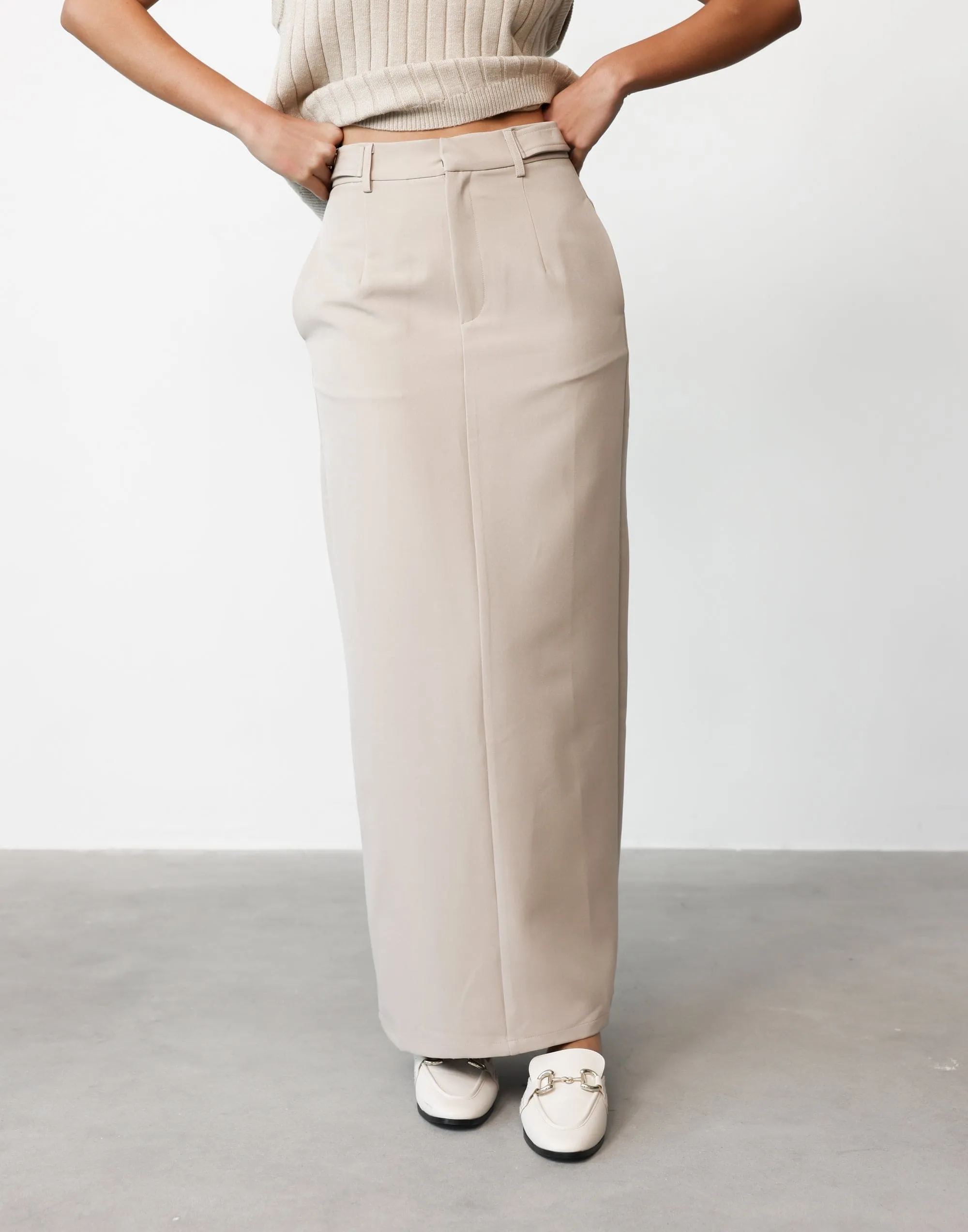 Briar Maxi Skirt (Oat)