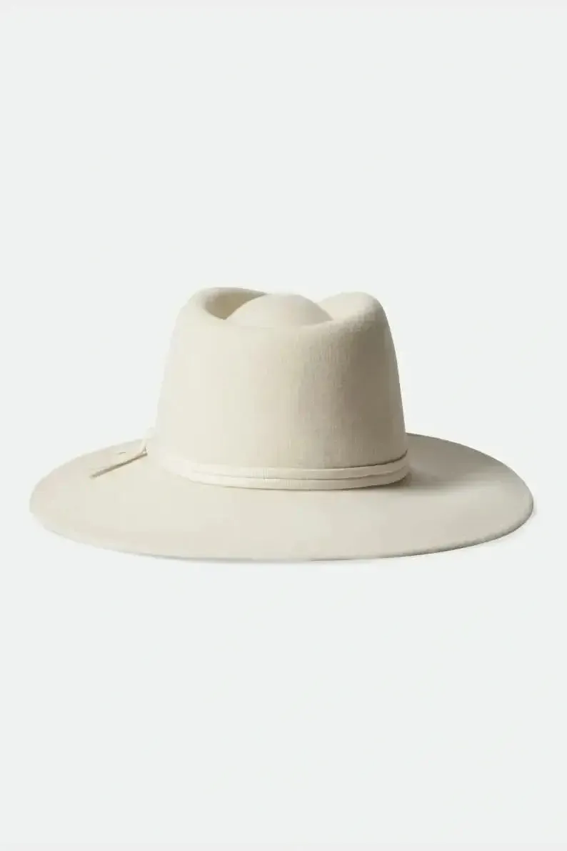 Brixton Joanna Felt Packable Hat - Off White