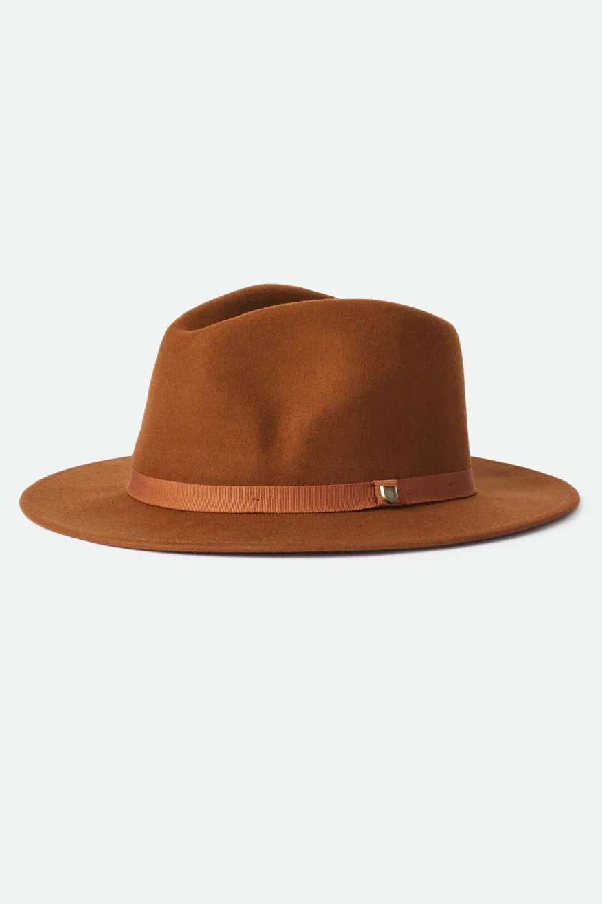 Brixton MESSER FEDORA - COFFEE