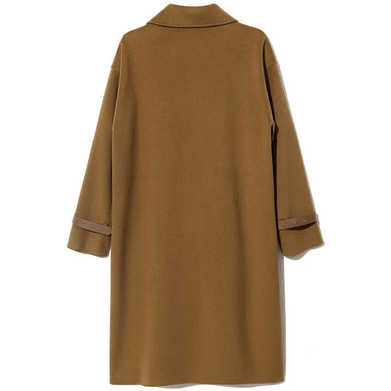 Brown Double Face Wool Coat