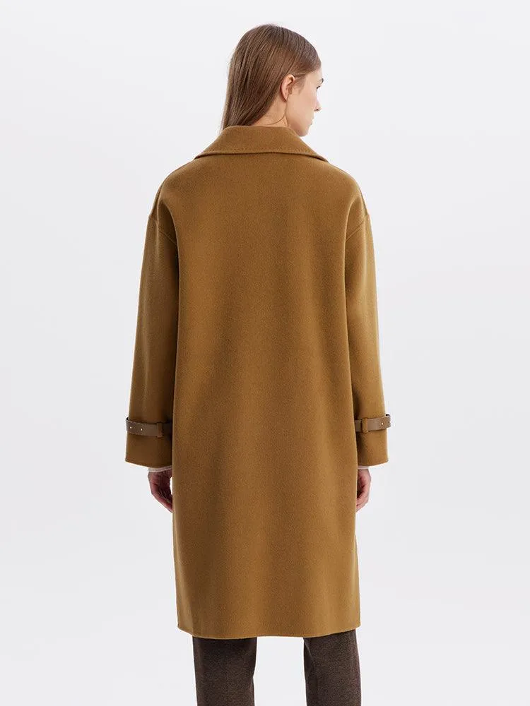 Brown Double Face Wool Coat