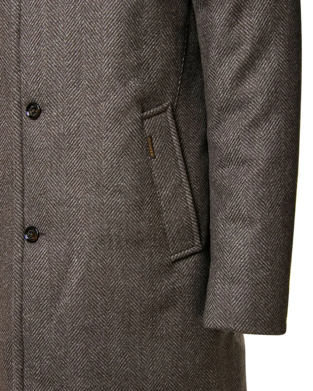 Brown Fur Lined Bond Jacket