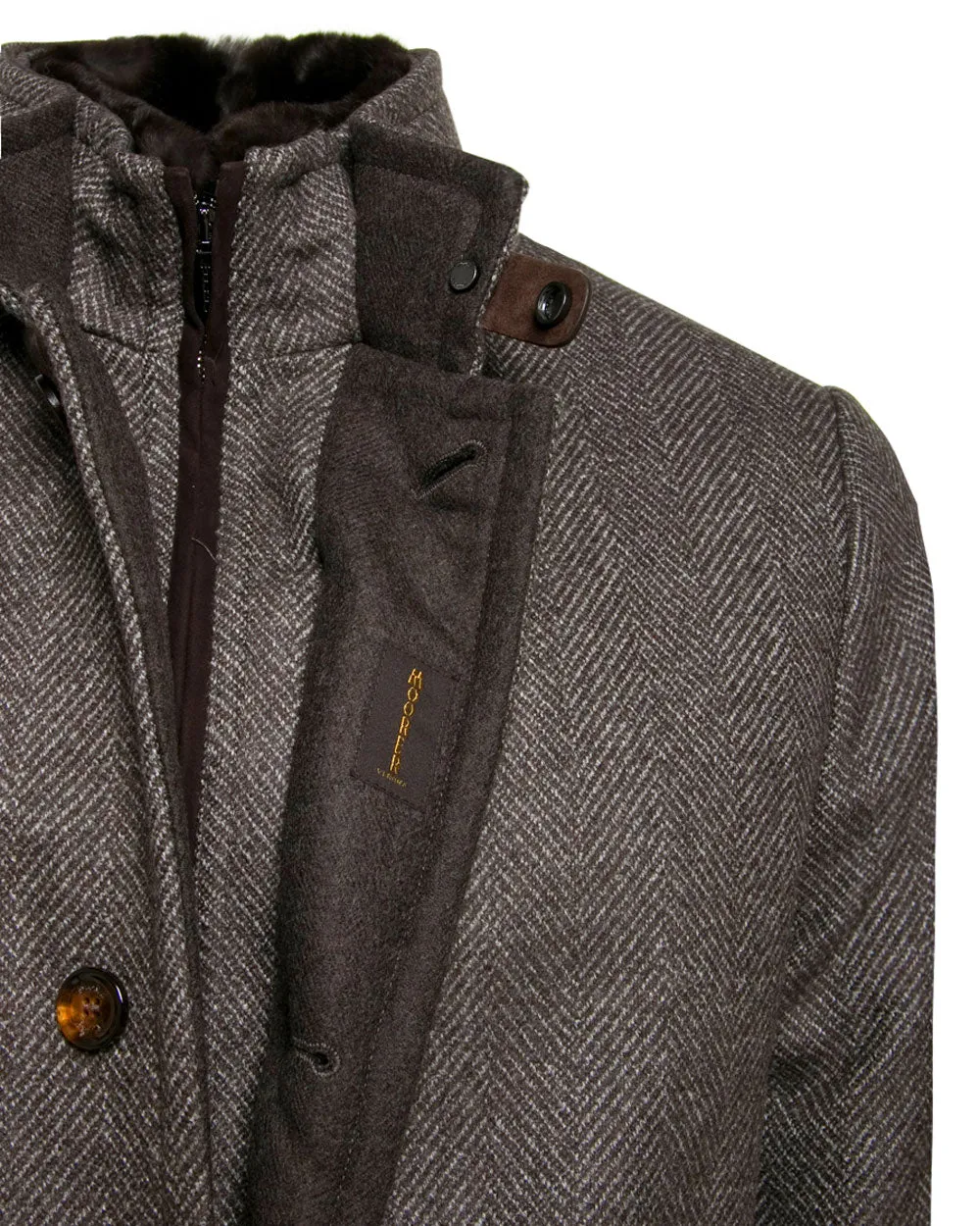 Brown Fur Lined Bond Jacket