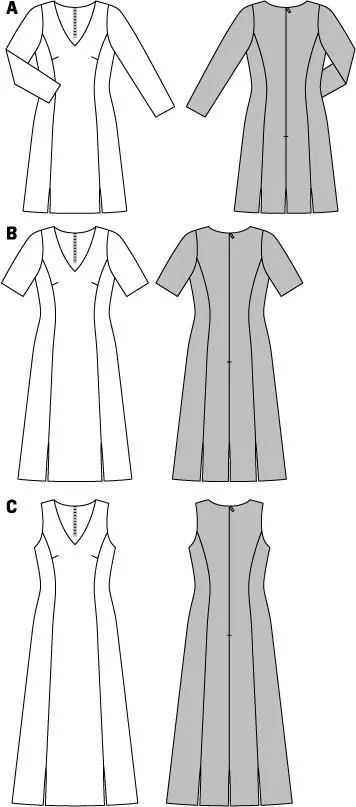 Burda 6894 Misses Dress Pattern