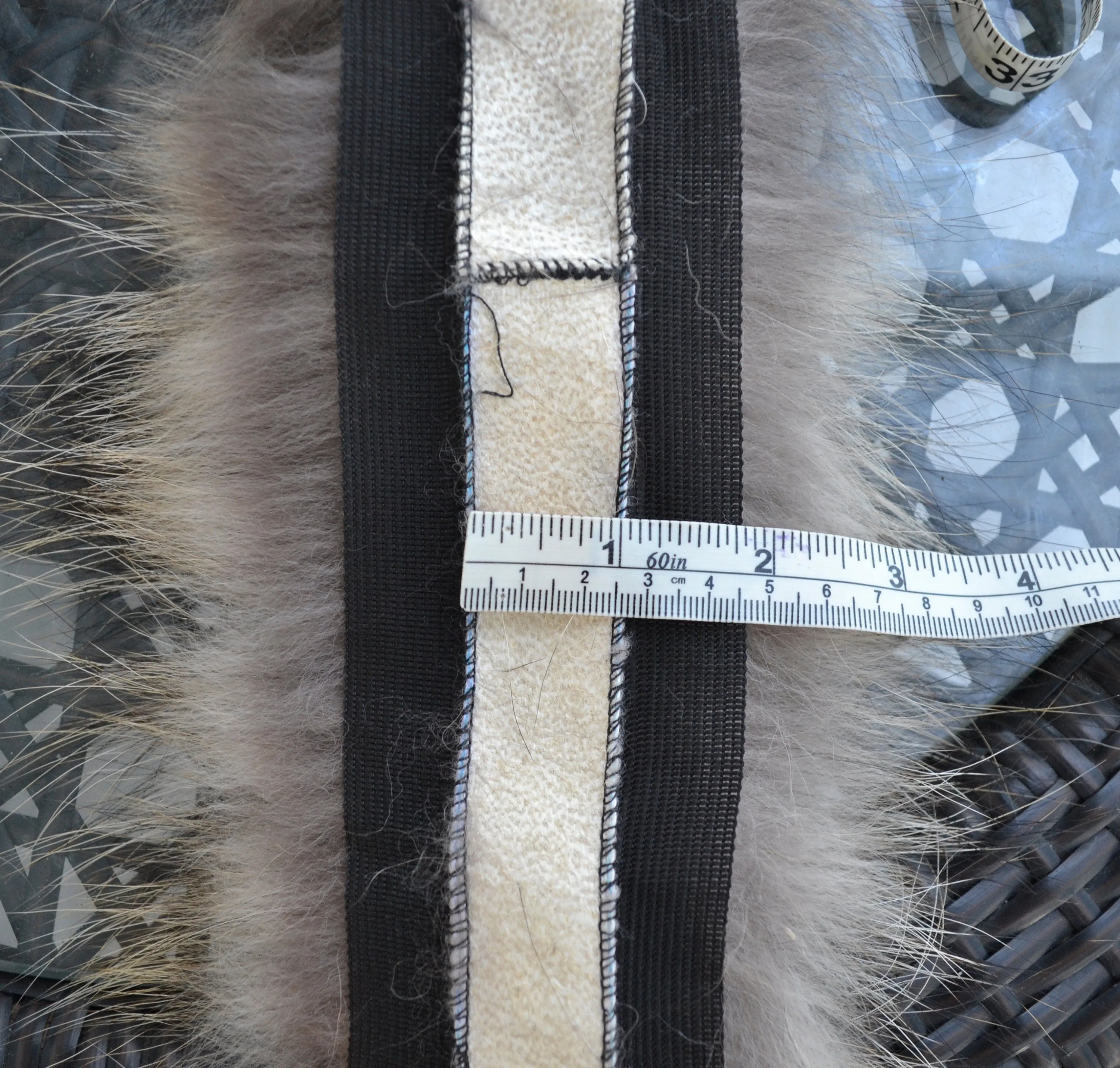 BY ORDER, 70 cm Real Finnish Raccoon Fur Collar, Fur Trim for Hoodies, Raccoon Fur Collar, Fur Scarf, Fur Ruff, Raccoon Fur Hood, Real