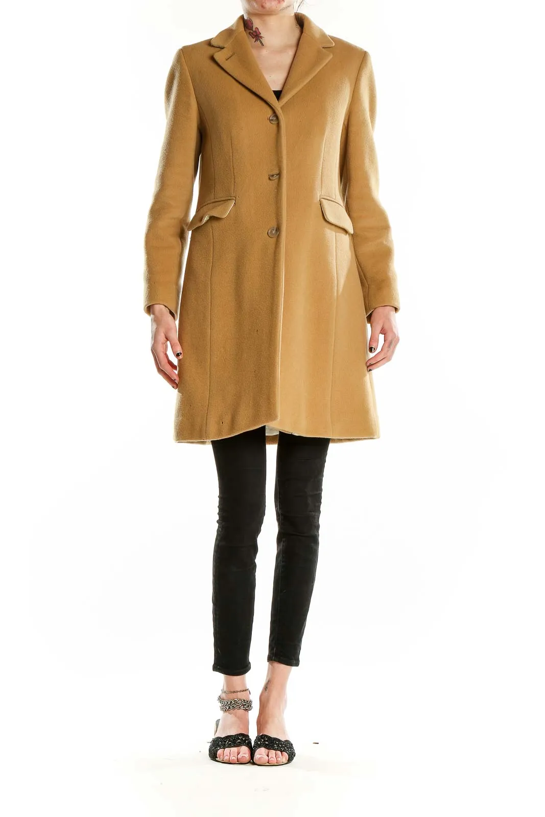 Camel Classic Wool Blend Coat