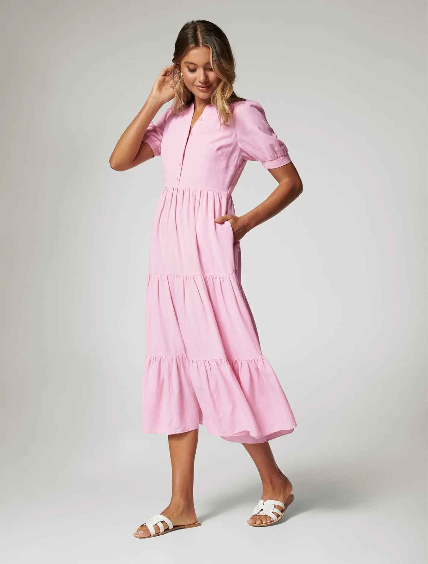 Camilla Tiered Shirt Dress