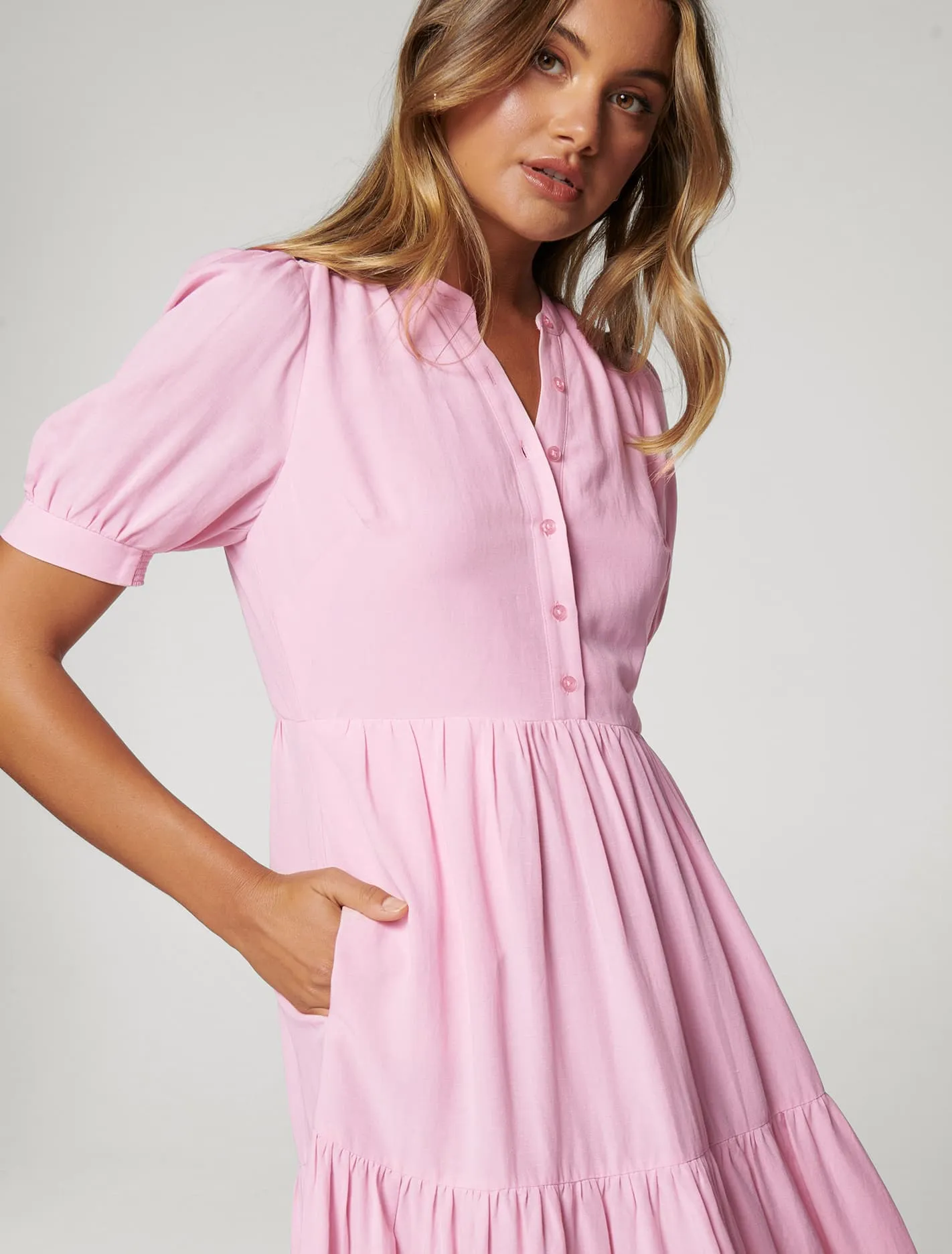 Camilla Tiered Shirt Dress