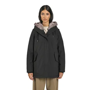 Canadian parka da donna con ecopelliccia Lanigan Tech CN.G224064W/BLA nero