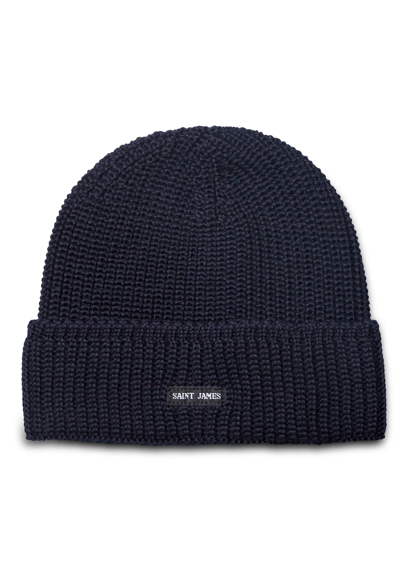 Canot turn-up hat - in purl knit (NAVY)