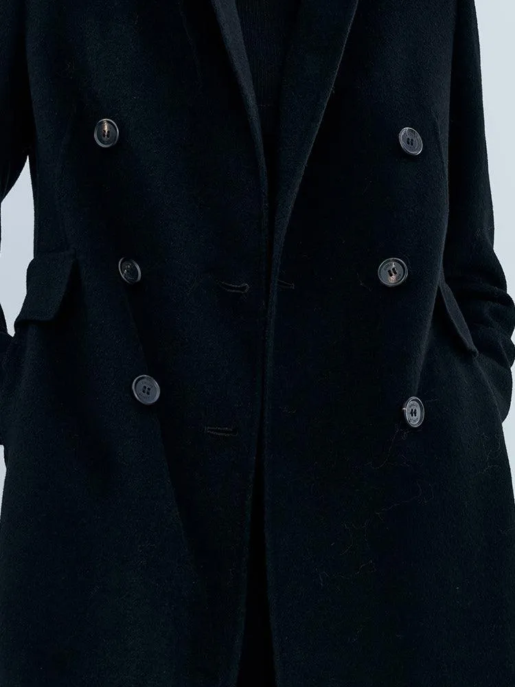 Cashmere & Wool Double Face Coat