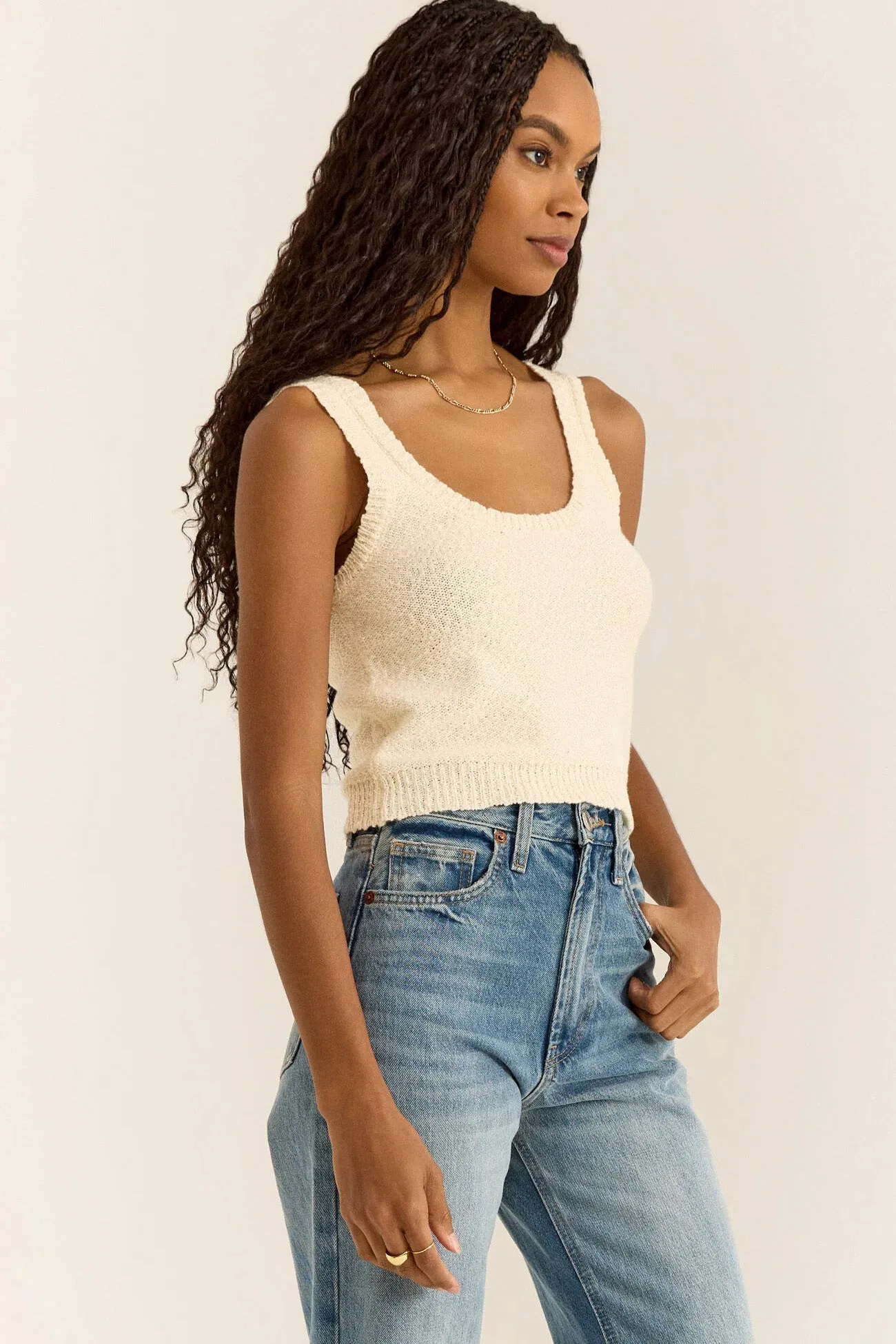 Catalina Tank Top-Sandstone