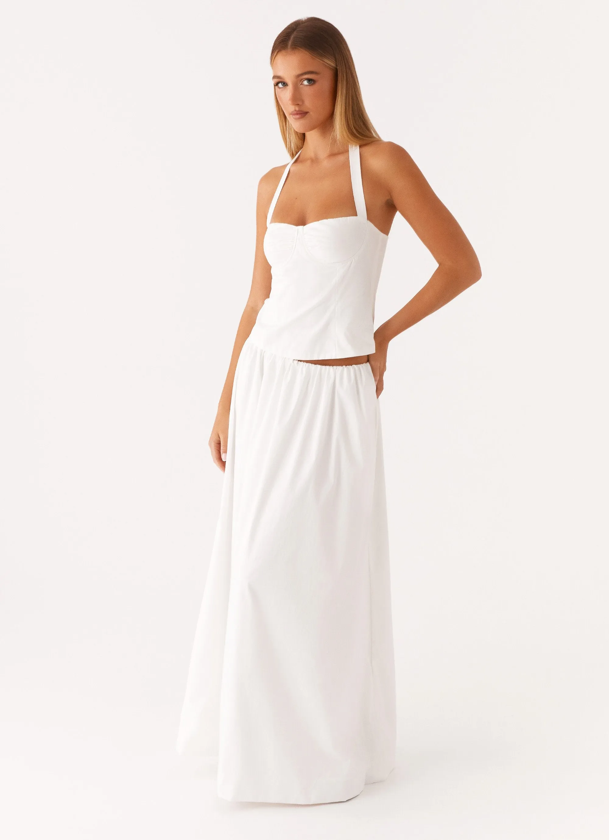 Cheryl Maxi Skirt - White