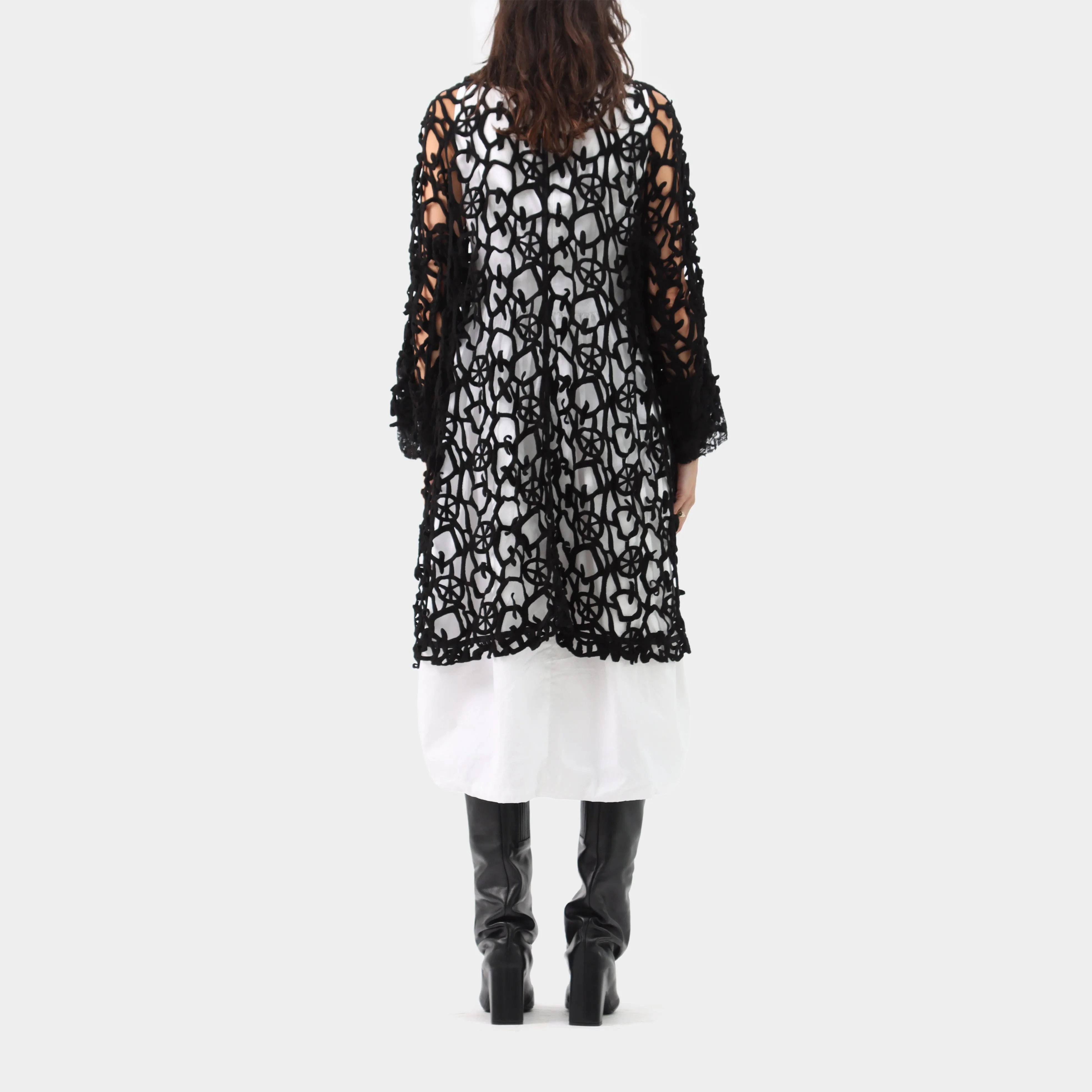 Comme des Garçons Lace Crochet Coat