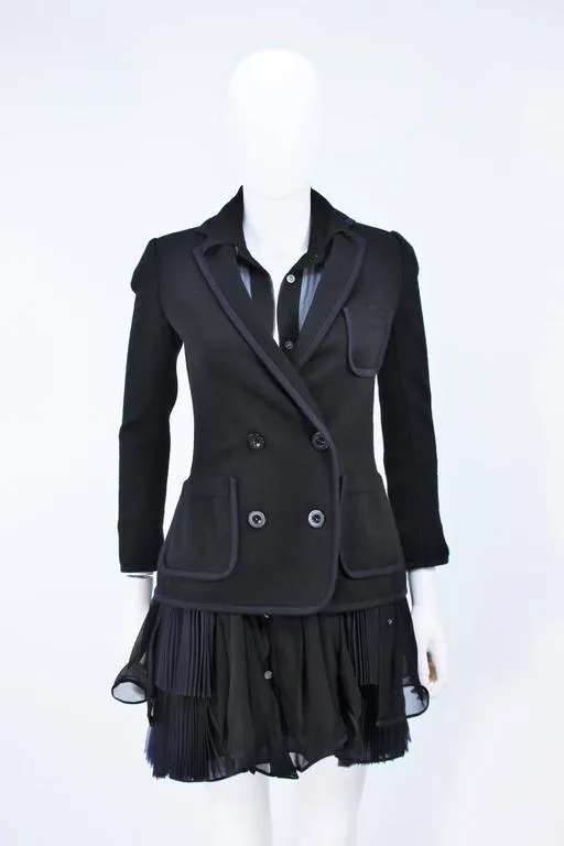 COMME DES GARÇONS Wool Jacket and Dress Ensemble Size S